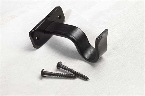 black metal curtain brackets|20mm curtain pole brackets.